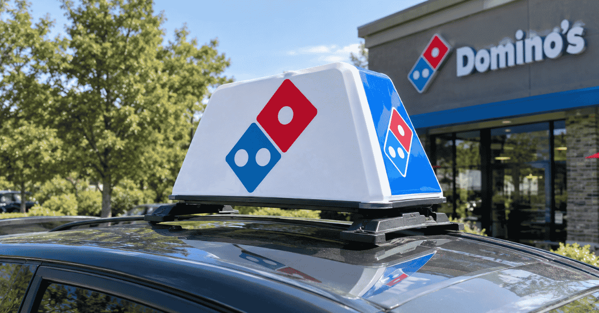 Fit a Dominos Car Topper