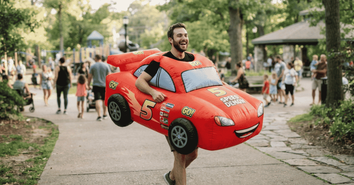 My Wild Ride in an Inflatable Car Costume