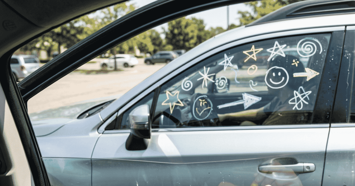 can i use chalk markers on car windows
