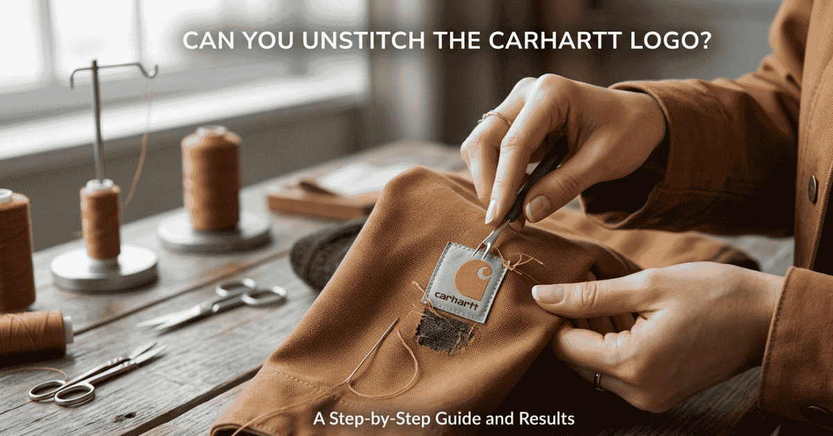 can you unstitch the carhartt logo