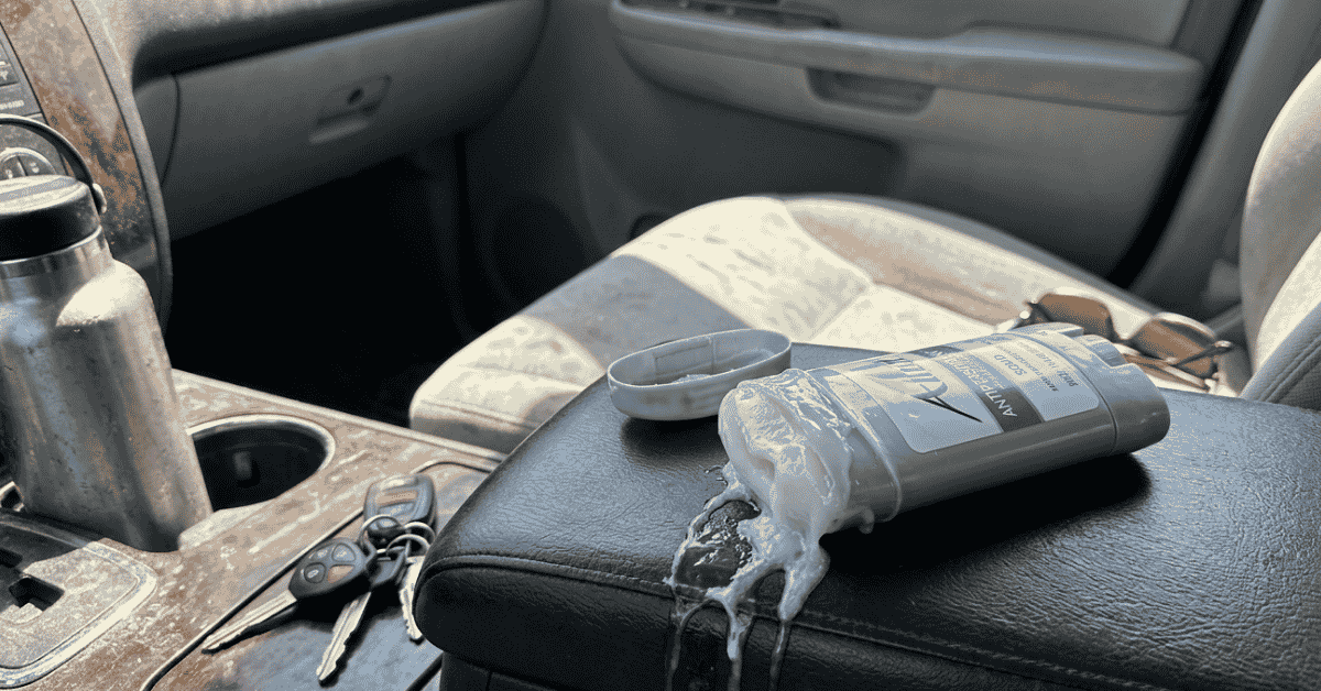 does deodorant melt in a hot car