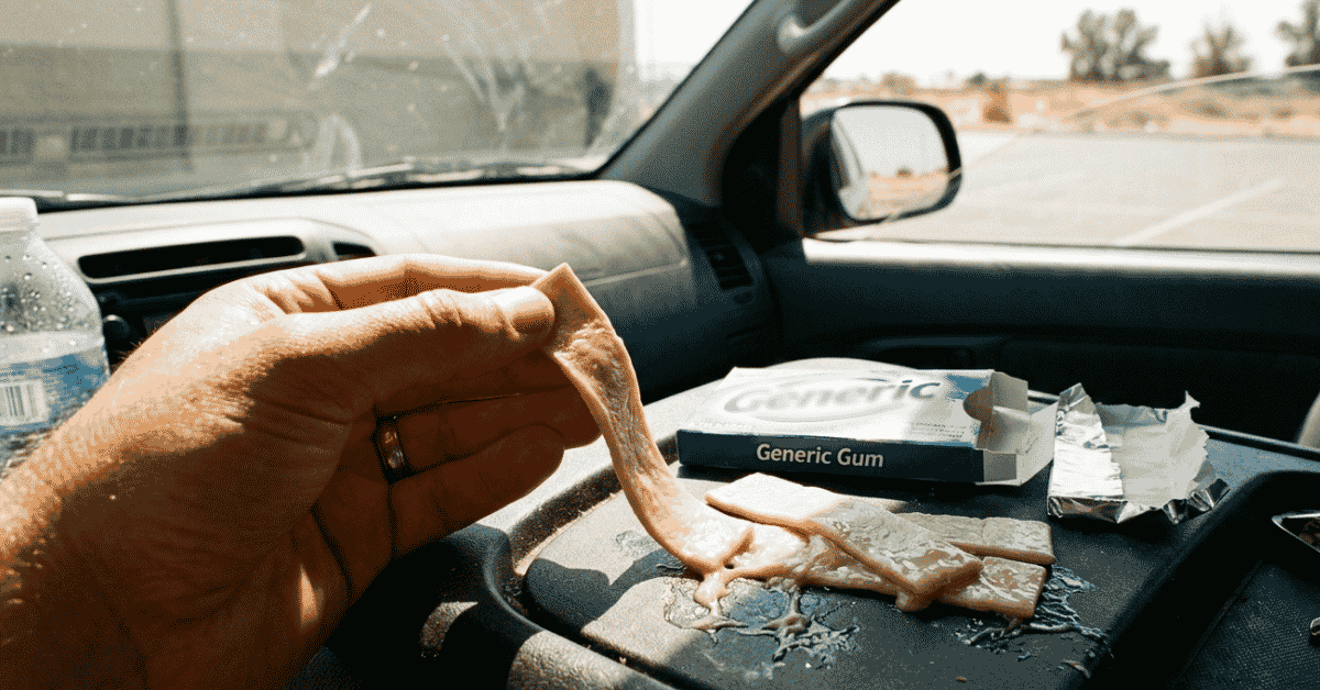 does gum go bad in hot car