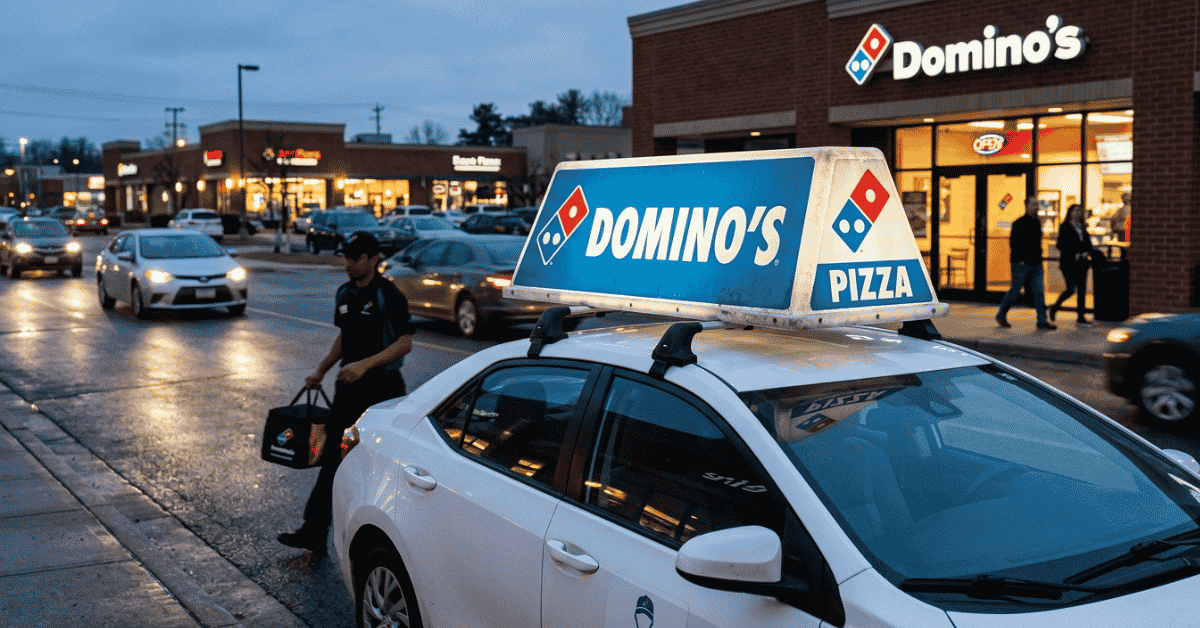 dominos car topper