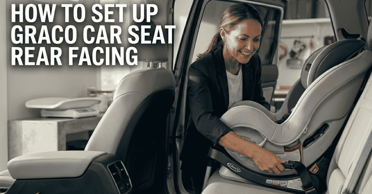 how to set up graco car seat rear facing (1)