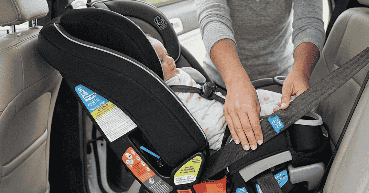 how to set up graco car seat rear facing