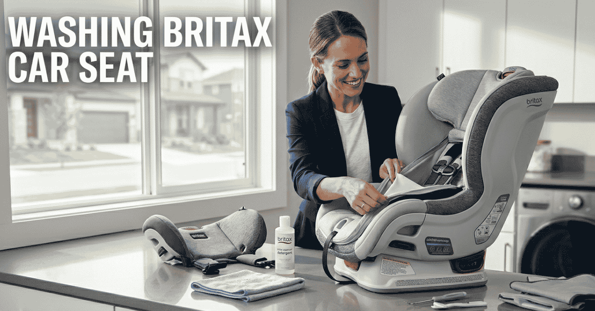 washing britax car seat