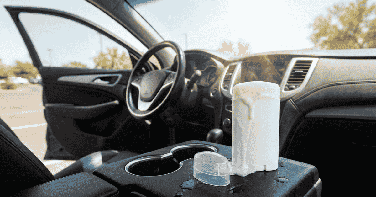 will deodorant melt in the car